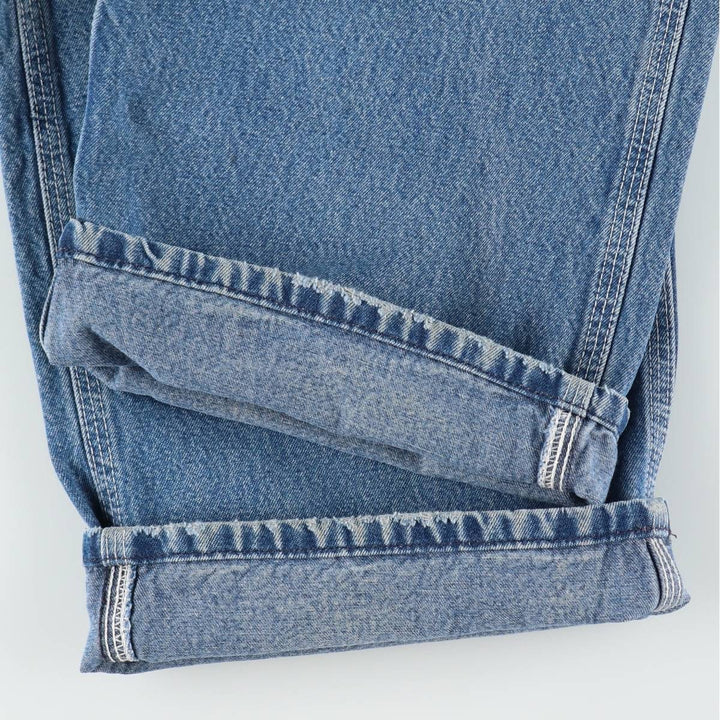 Carhartt denim overalls for men, equivalent to w36 cotton Blue type light blue Vintage Second Hand
