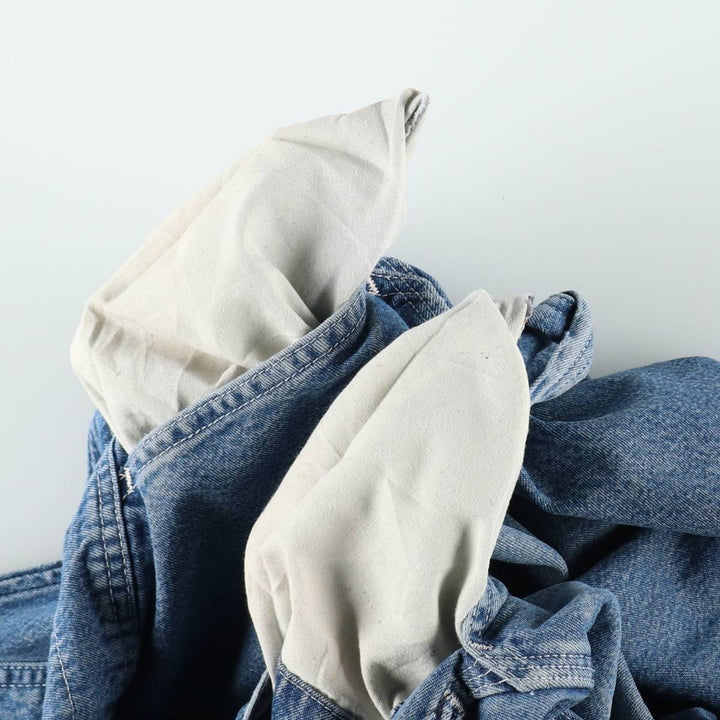 Carhartt denim overalls for men, equivalent to w36 cotton Blue type light blue Vintage Second Hand