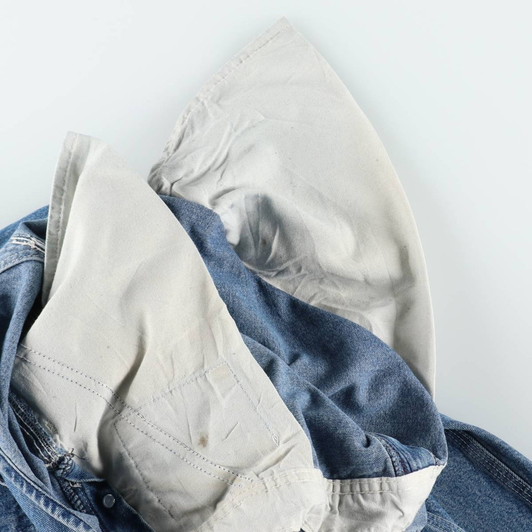 Carhartt denim overalls for men, equivalent to w36 cotton Blue type light blue Vintage Second Hand