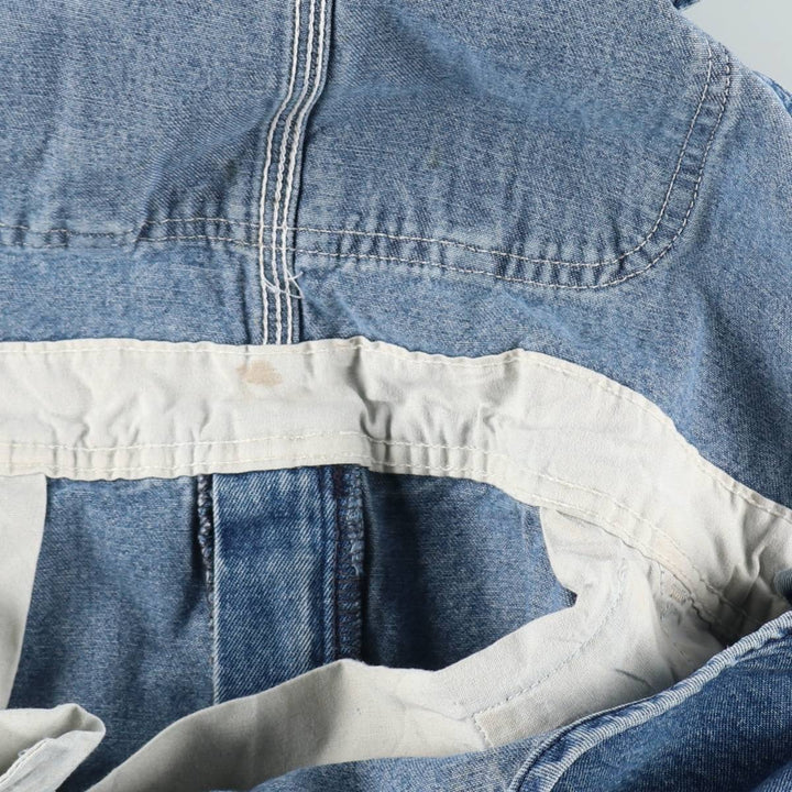 Carhartt denim overalls for men, equivalent to w36 cotton Blue type light blue Vintage Second Hand