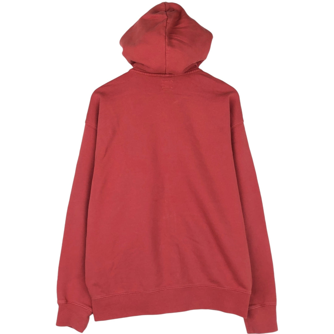 Levi's RELAXED Sweat Full-Zip Hoodie, Men's Size M (approx.) cotton red type Vintage Second Hand