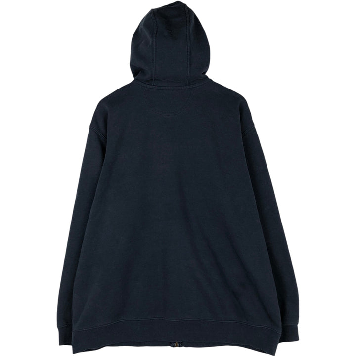 Carhartt Original Fit Notch Mechanical Constructors Advertising Full-Zip Sweatshirt Hoodie, Men's Size XL (approx.) cotton navy blue type Vintage Second Hand