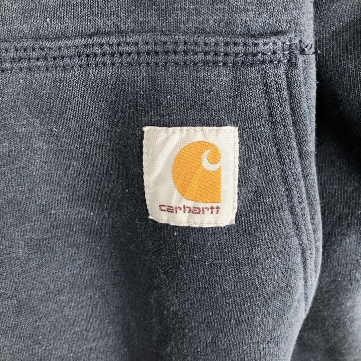 Carhartt Original Fit Notch Mechanical Constructors Advertising Full-Zip Sweatshirt Hoodie, Men's Size XL (approx.) cotton navy blue type Vintage Second Hand