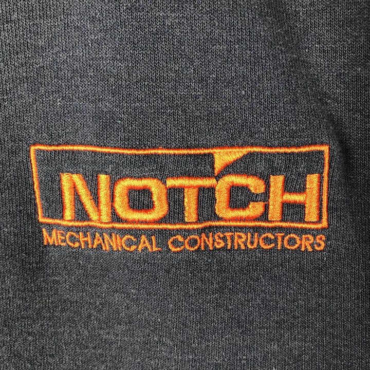 Carhartt Original Fit Notch Mechanical Constructors Advertising Full-Zip Sweatshirt Hoodie, Men's Size XL (approx.) cotton navy blue type Vintage Second Hand