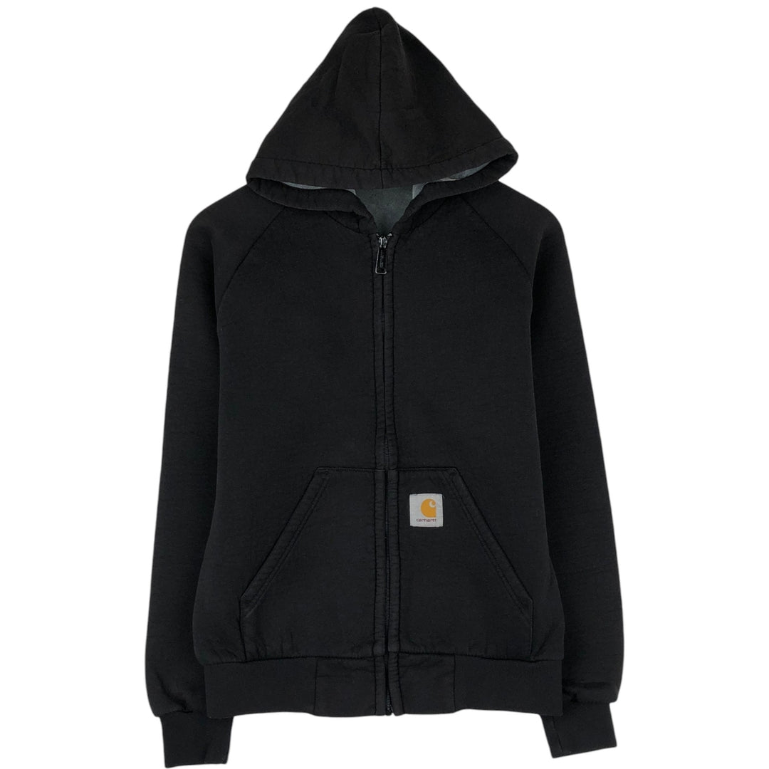 Carhartt WORK IN PROGRESS Bonded Sweat Full-Zip Hoodie (Men's Size S) cotton black type Vintage Second Hand