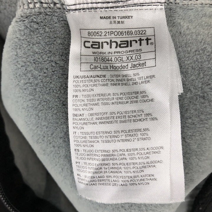 Carhartt WORK IN PROGRESS Bonded Sweat Full-Zip Hoodie (Men's Size S) cotton black type Vintage Second Hand