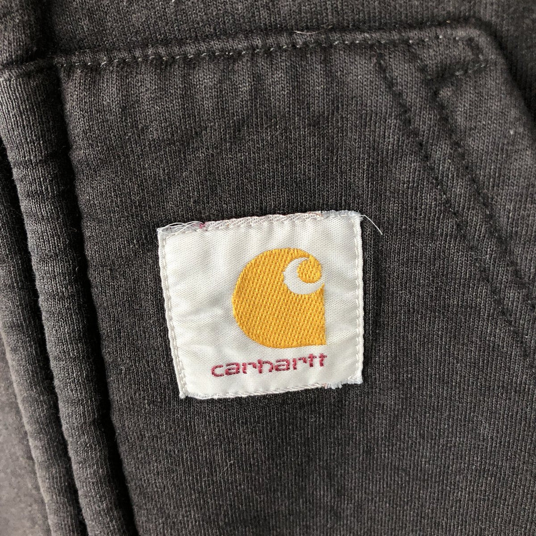 Carhartt WORK IN PROGRESS Bonded Sweat Full-Zip Hoodie (Men's Size S) cotton black type Vintage Second Hand
