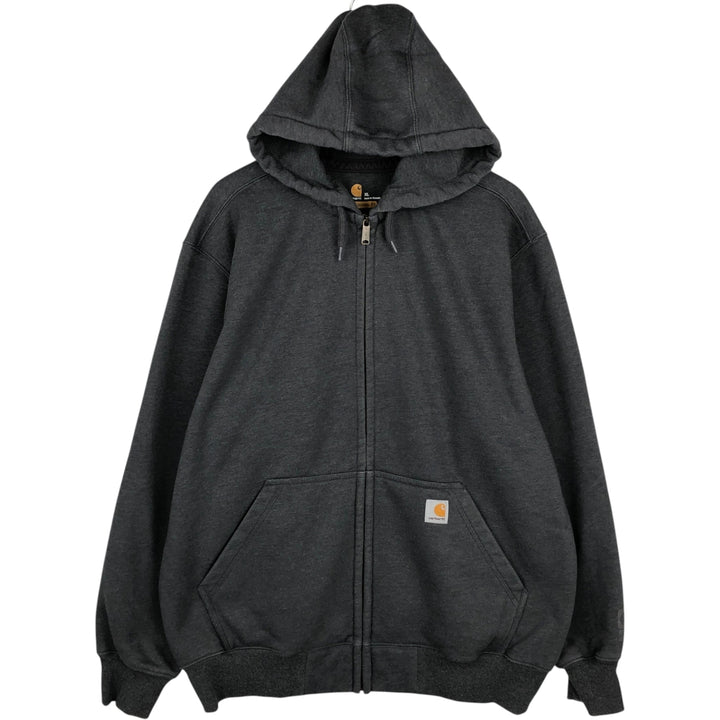 Carhartt ORIGINAL FIT Sweat Full Zip Hoodie Men's XL cotton gray type Vintage Second Hand