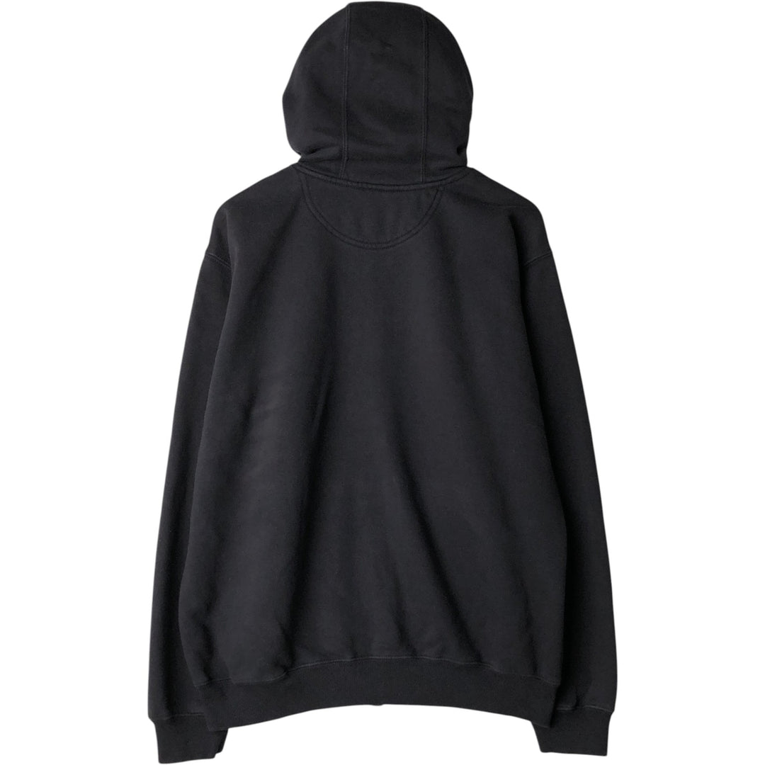 Carhartt Sweat Full Zip Hoodie Men's L size cotton black type Vintage Second Hand