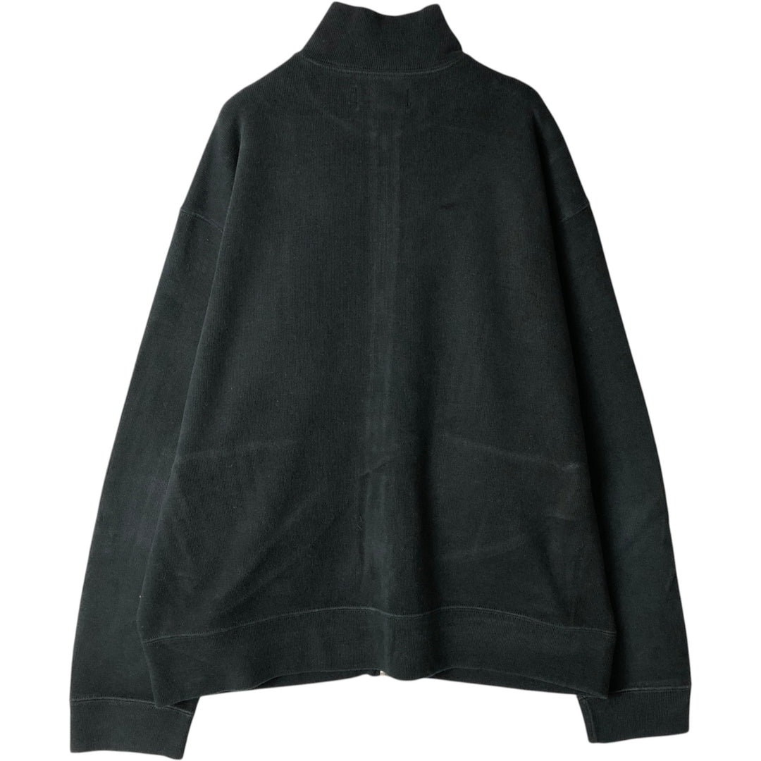 Ralph Lauren POLO by Ralph Lauren Rib-Knit Full-Zip Sweatshirt (Men's Size L) unclear black type Vintage Second Hand