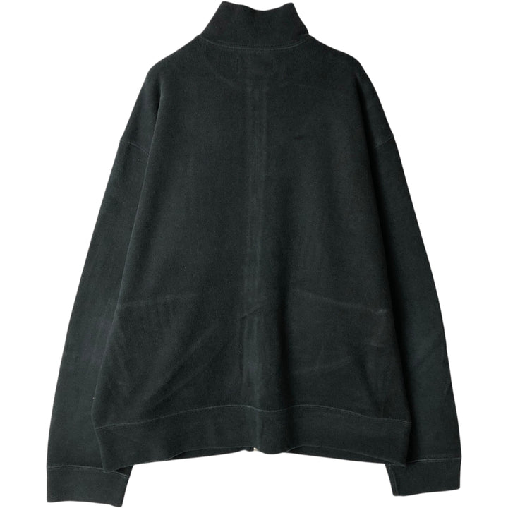 Ralph Lauren POLO by Ralph Lauren Rib-Knit Full-Zip Sweatshirt (Men's Size L) unclear black type Vintage Second Hand