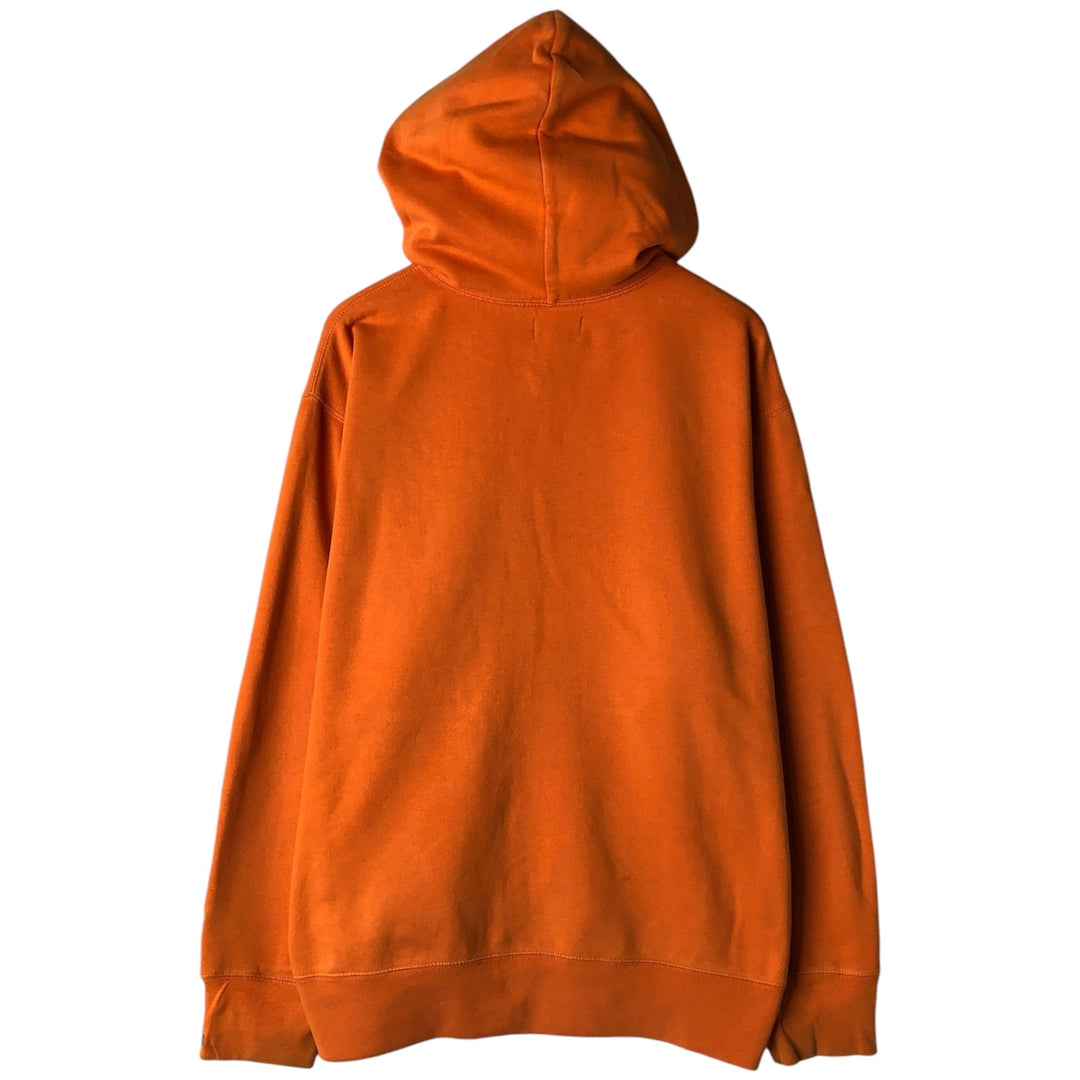 2000'S Ralph Lauren Polo Jeans Company full-zip sweatshirt hoodie, men's size XL cotton orange type Vintage Second Hand