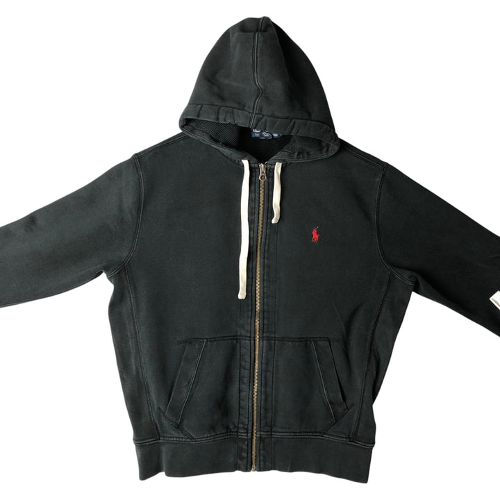 Ralph Lauren POLO by Ralph Lauren Sweat Full Zip Hoodie Men's L size cotton black type Vintage Second Hand