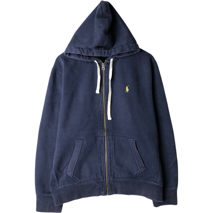 Ralph Lauren POLO by Ralph Lauren Sweat Full Zip Hoodie Men's XL cotton navy blue type Vintage Second Hand