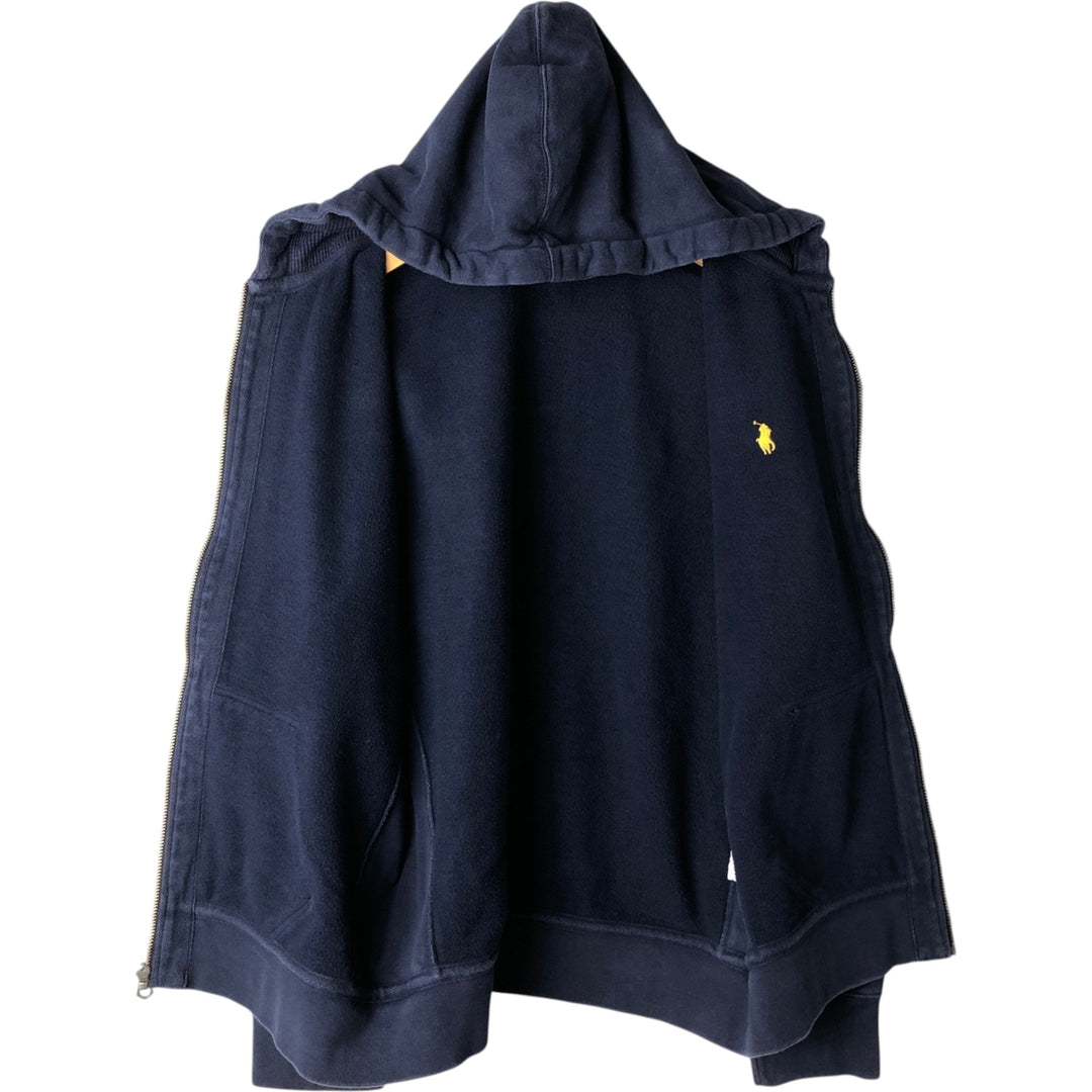 Ralph Lauren POLO by Ralph Lauren Sweat Full Zip Hoodie Men's XL cotton navy blue type Vintage Second Hand