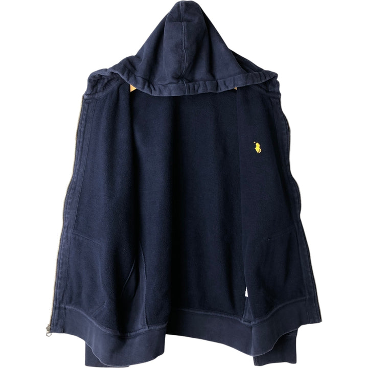 Ralph Lauren POLO by Ralph Lauren Sweat Full Zip Hoodie Men's XL cotton navy blue type Vintage Second Hand