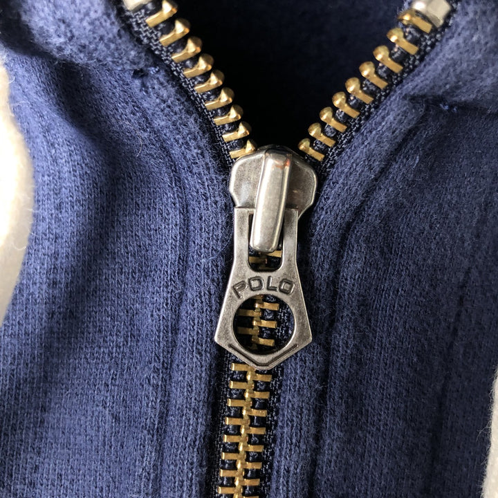Ralph Lauren POLO by Ralph Lauren Sweat Full Zip Hoodie Men's XL cotton navy blue type Vintage Second Hand