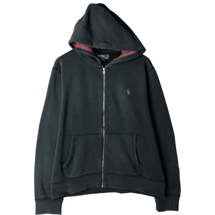 Ralph Lauren POLO by Ralph Lauren Sweat Full Zip Hoodie Men's XL cotton navy blue type Vintage Second Hand