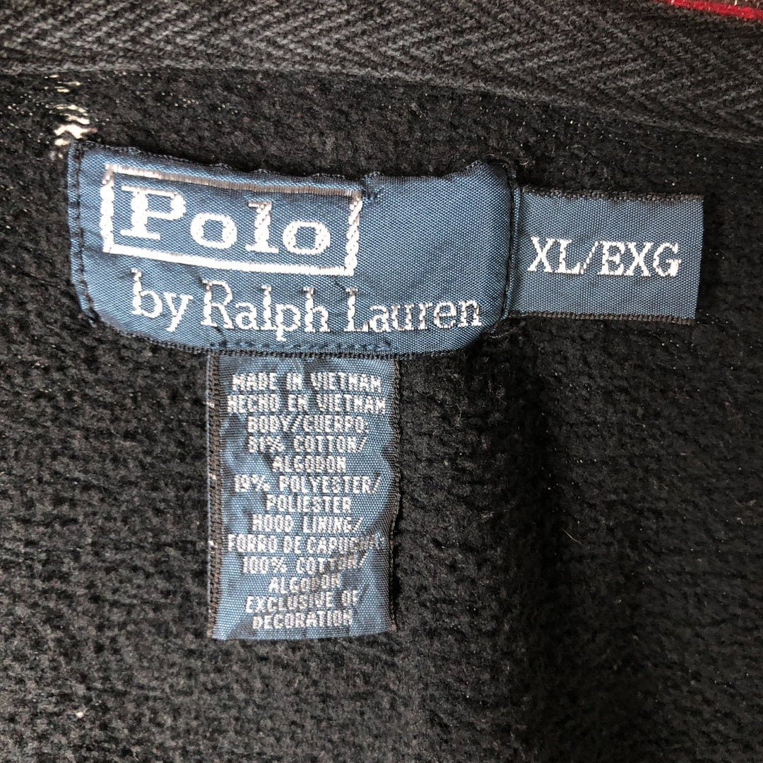 Ralph Lauren POLO by Ralph Lauren Sweat Full Zip Hoodie Men's XL cotton navy blue type Vintage Second Hand