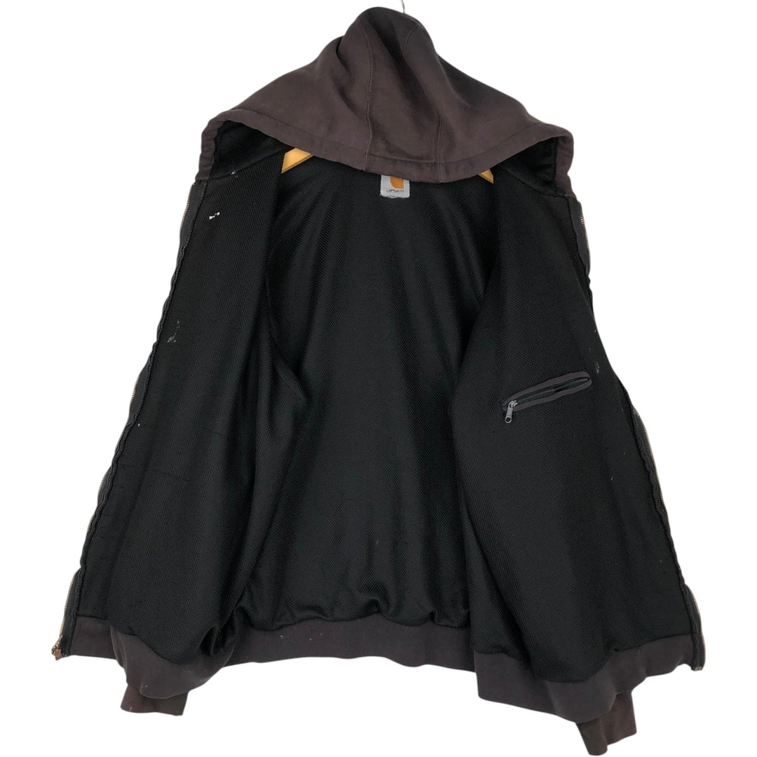 Carhartt Painted Full-Zip Sweatshirt, Men's XXL unclear black type Vintage Second Hand