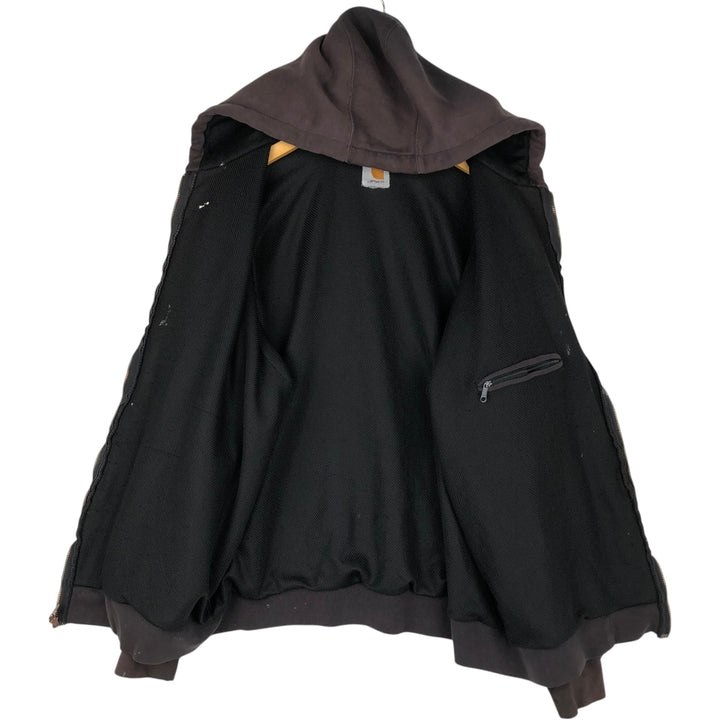 Carhartt Painted Full-Zip Sweatshirt, Men's XXL unclear black type Vintage Second Hand