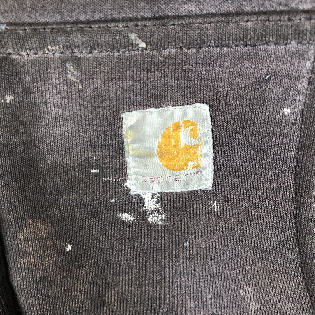 Carhartt Painted Full-Zip Sweatshirt, Men's XXL unclear black type Vintage Second Hand