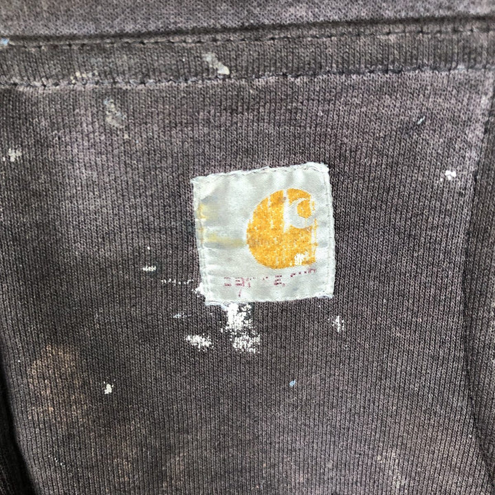 Carhartt Painted Full-Zip Sweatshirt, Men's XXL unclear black type Vintage Second Hand