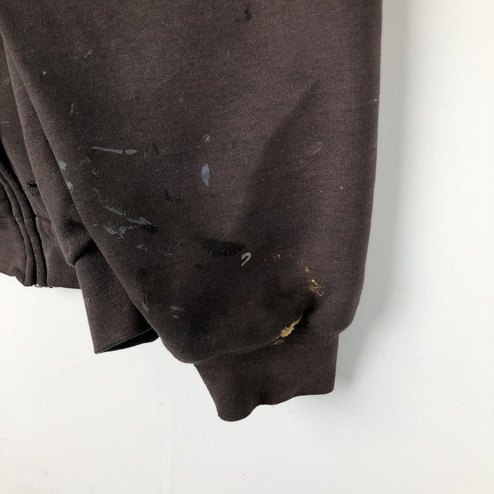 Carhartt Painted Full-Zip Sweatshirt, Men's XXL unclear black type Vintage Second Hand