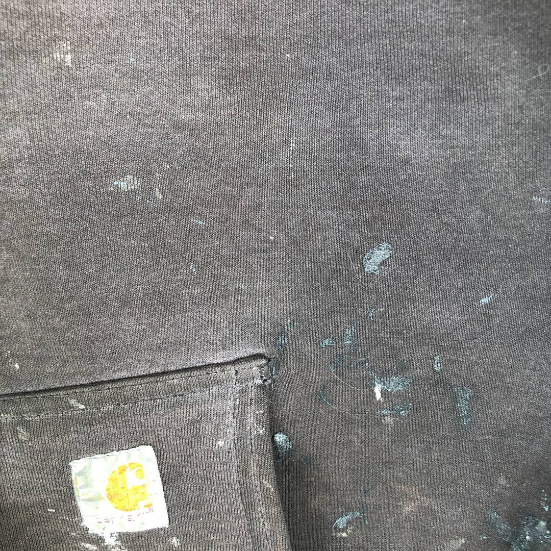 Carhartt Painted Full-Zip Sweatshirt, Men's XXL unclear black type Vintage Second Hand