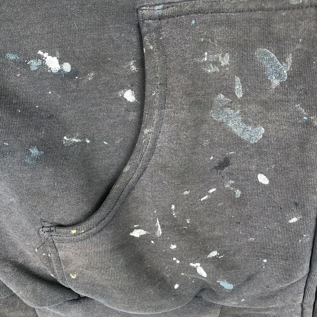 Carhartt Painted Full-Zip Sweatshirt, Men's XXL unclear black type Vintage Second Hand