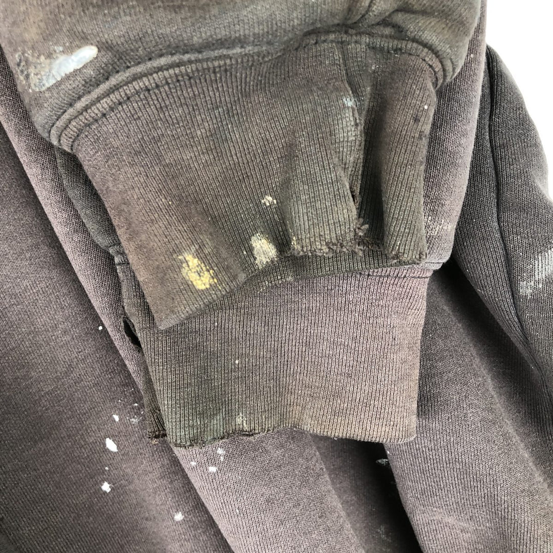Carhartt Painted Full-Zip Sweatshirt, Men's XXL unclear black type Vintage Second Hand