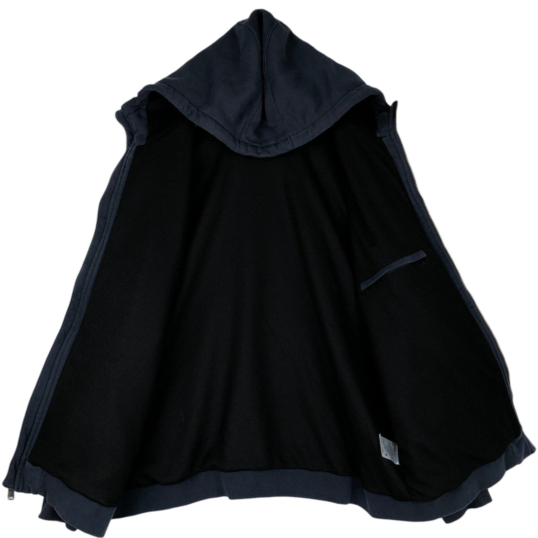 Carhartt Rain Defender Sweat Full-Zip Hoodie, Men's Size XL cotton navy blue type Vintage Second Hand