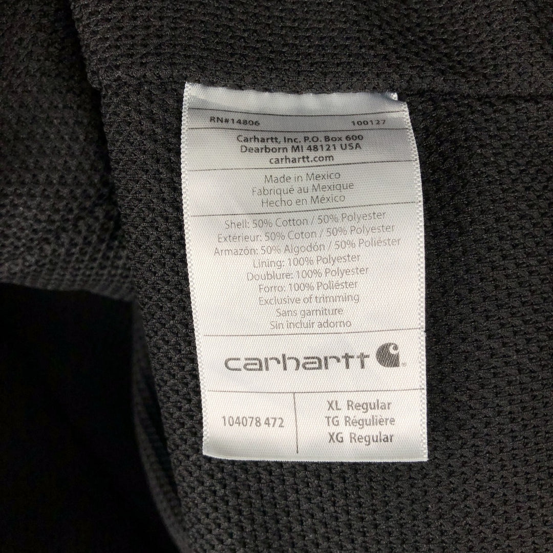 Carhartt Rain Defender Sweat Full-Zip Hoodie, Men's Size XL cotton navy blue type Vintage Second Hand