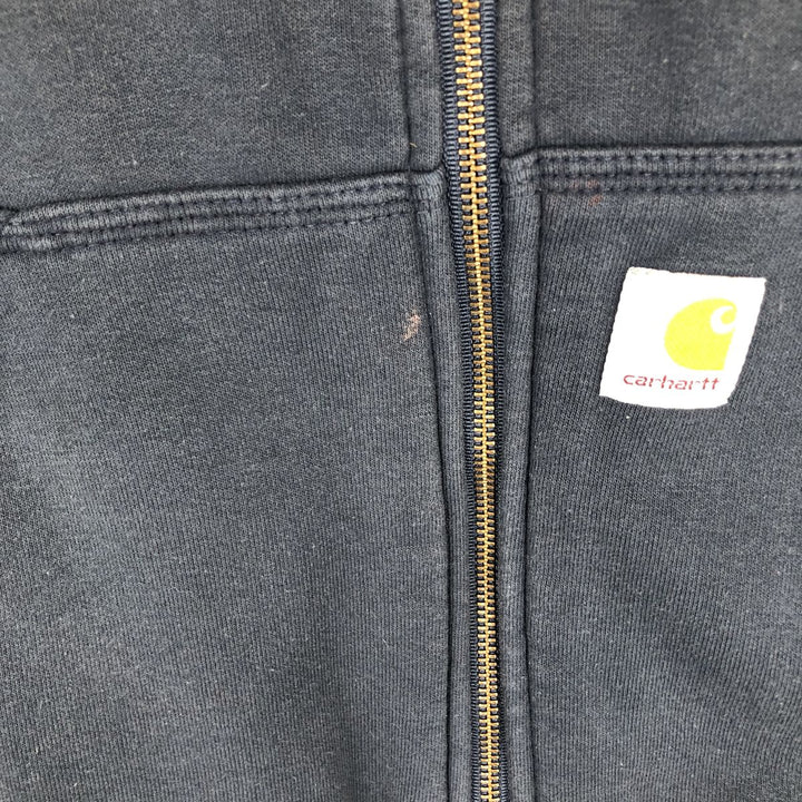 Carhartt Rain Defender Sweat Full-Zip Hoodie, Men's Size XL cotton navy blue type Vintage Second Hand