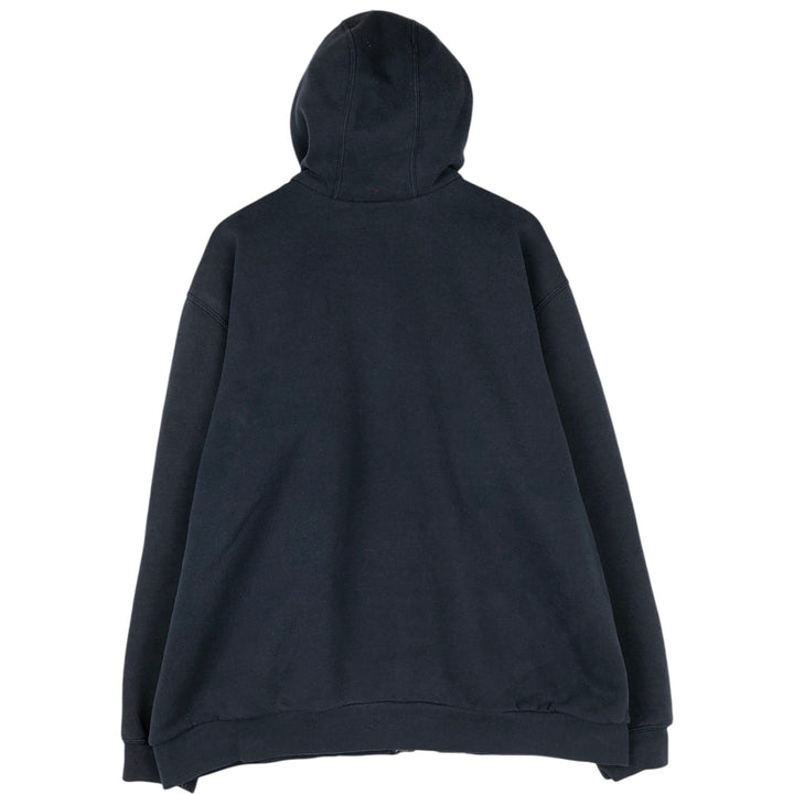 Carhartt RAIN DEFENDER Full-Zip Sweatshirt Hoodie (Men's Size XL) cotton navy blue type Vintage Second Hand