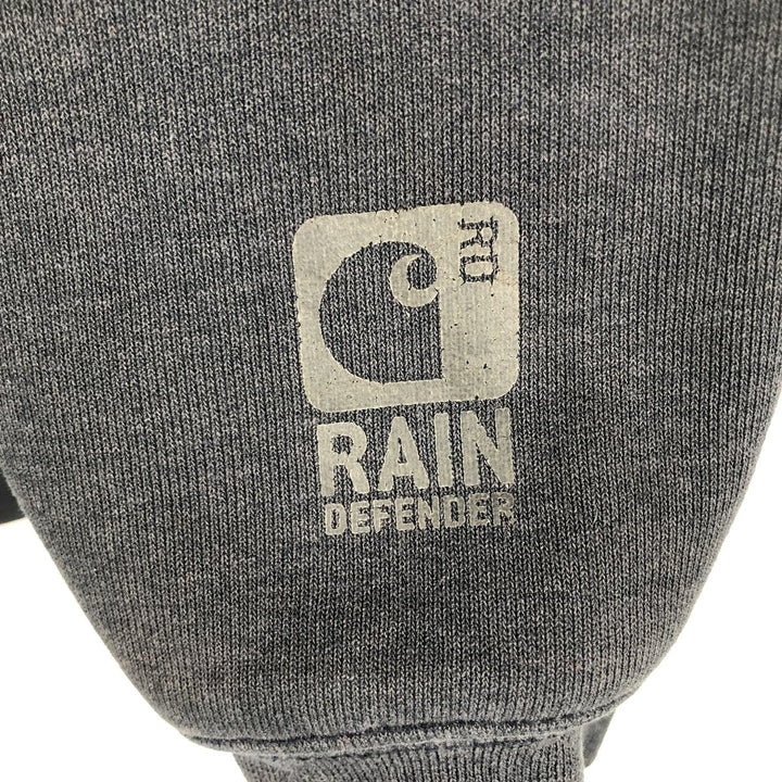 Carhartt RAIN DEFENDER Full-Zip Sweatshirt Hoodie (Men's Size XL) cotton navy blue type Vintage Second Hand
