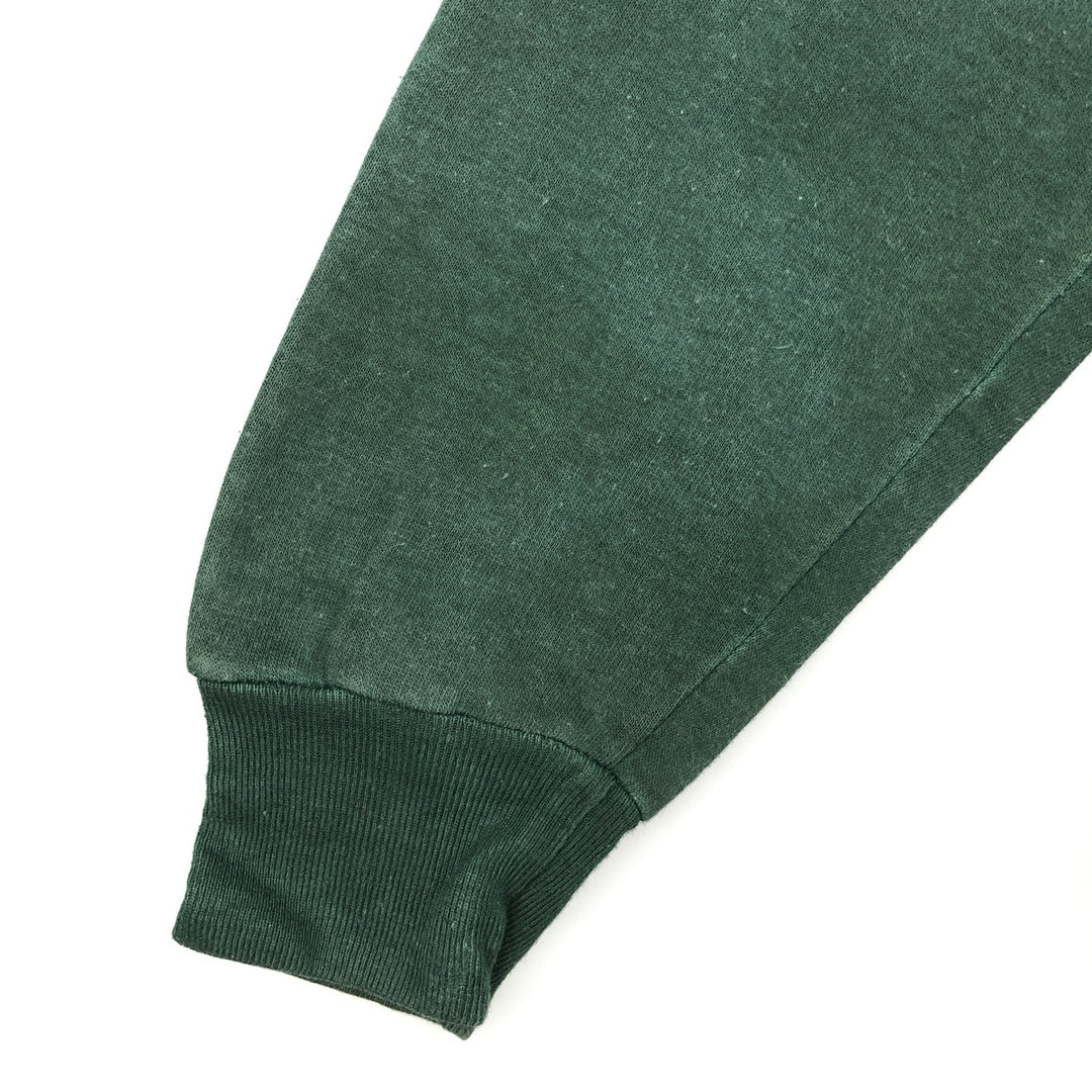 Men's full-zip sweatshirt XL cotton Green type dark green Vintage Second Hand