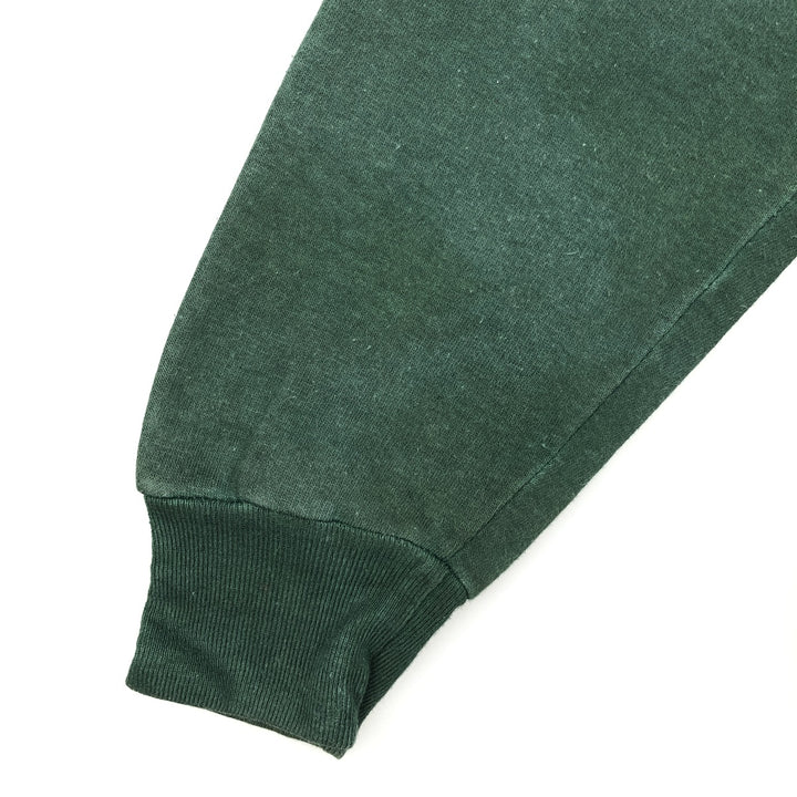 Men's full-zip sweatshirt XL cotton Green type dark green Vintage Second Hand