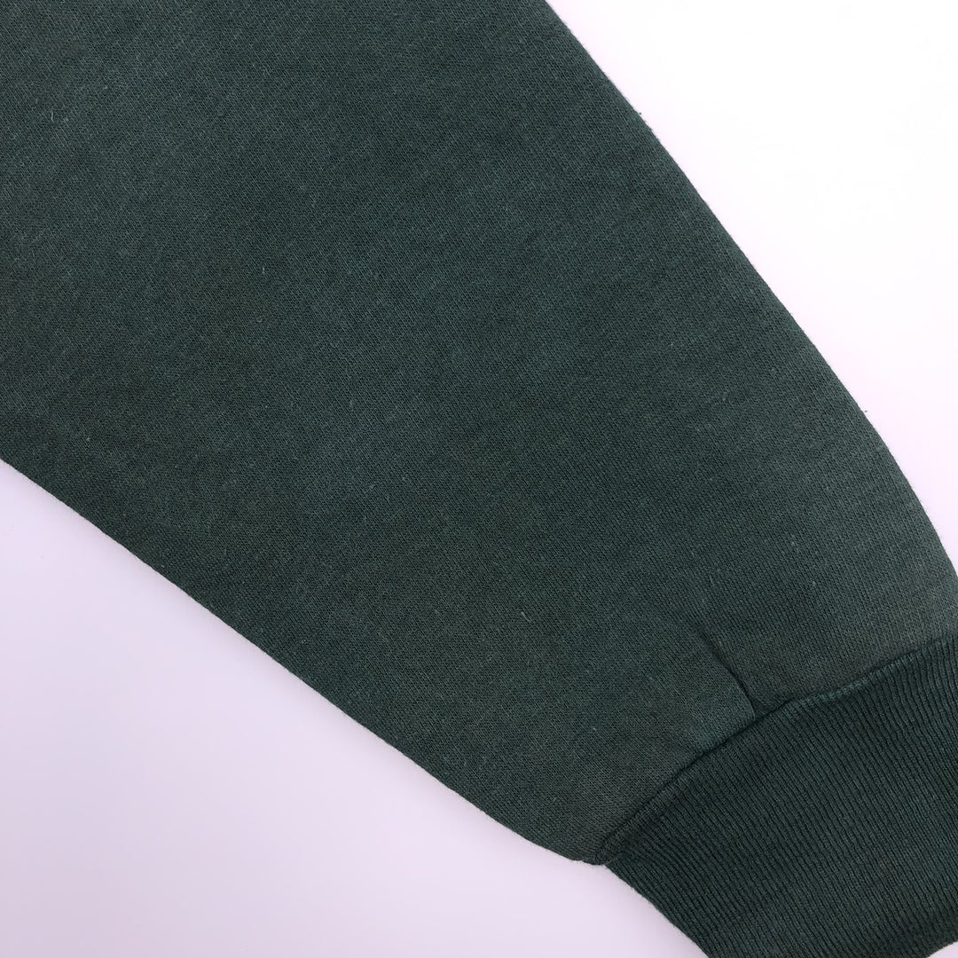 Men's full-zip sweatshirt XL cotton Green type dark green Vintage Second Hand