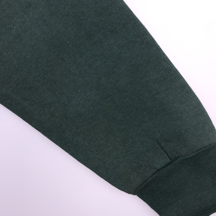 Men's full-zip sweatshirt XL cotton Green type dark green Vintage Second Hand