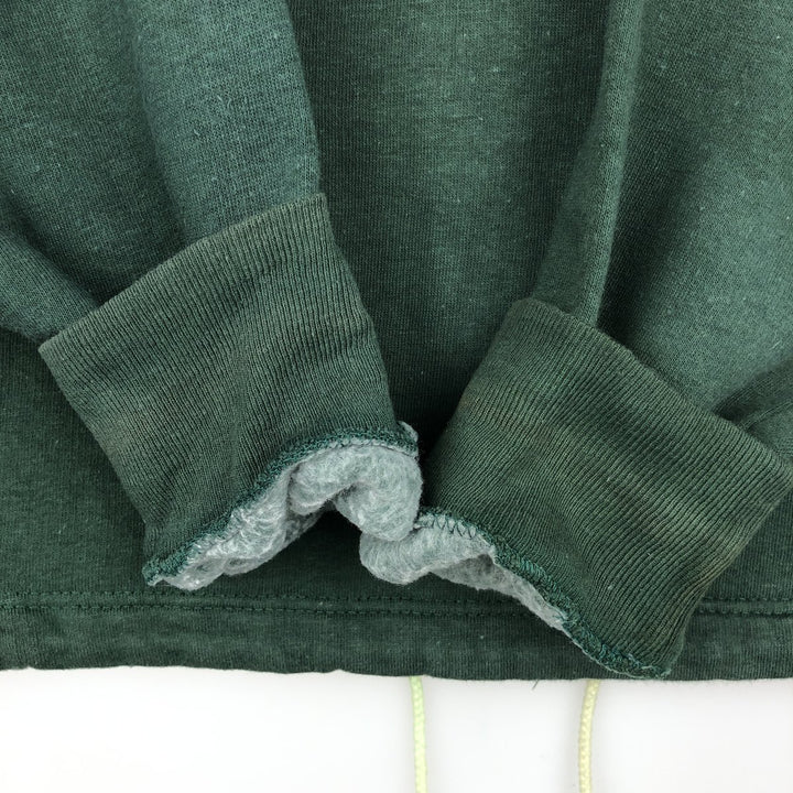 Men's full-zip sweatshirt XL cotton Green type dark green Vintage Second Hand