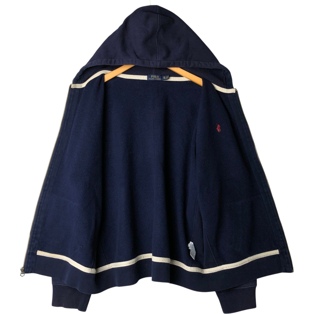Ralph Lauren POLO RALPH LAUREN Sweat Full Zip Hoodie Men's XXL cotton navy blue type Vintage Second Hand