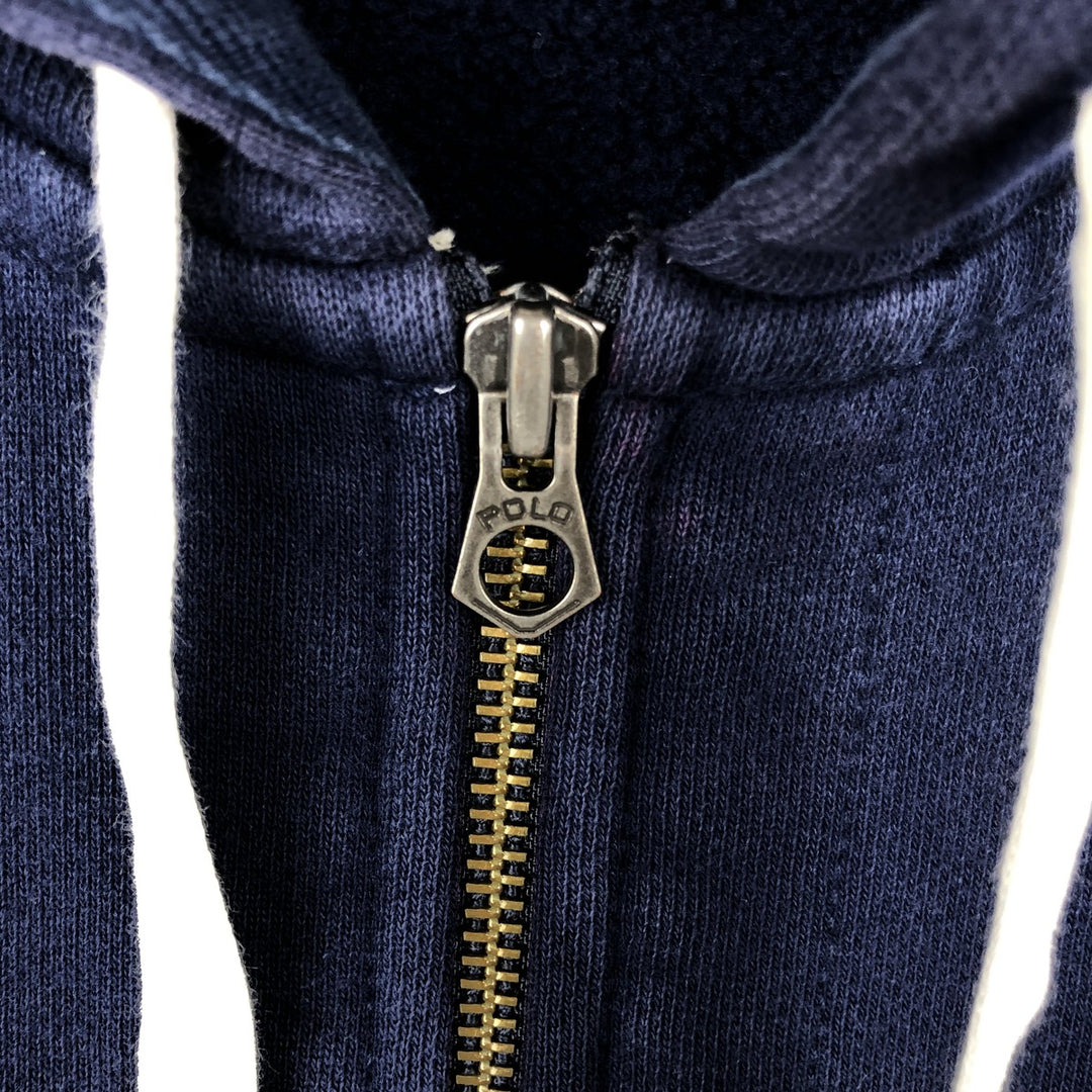 Ralph Lauren POLO RALPH LAUREN Sweat Full Zip Hoodie Men's XXL cotton navy blue type Vintage Second Hand