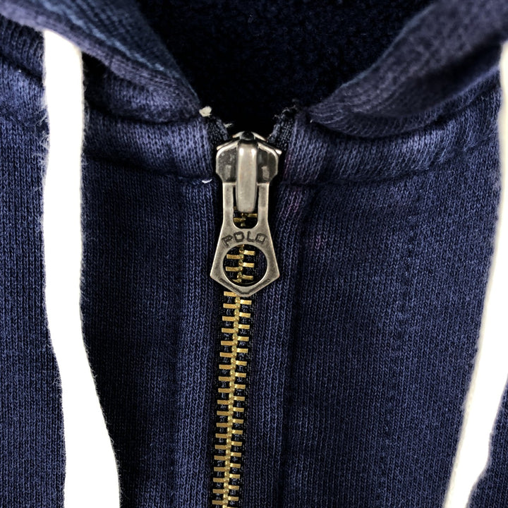 Ralph Lauren POLO RALPH LAUREN Sweat Full Zip Hoodie Men's XXL cotton navy blue type Vintage Second Hand