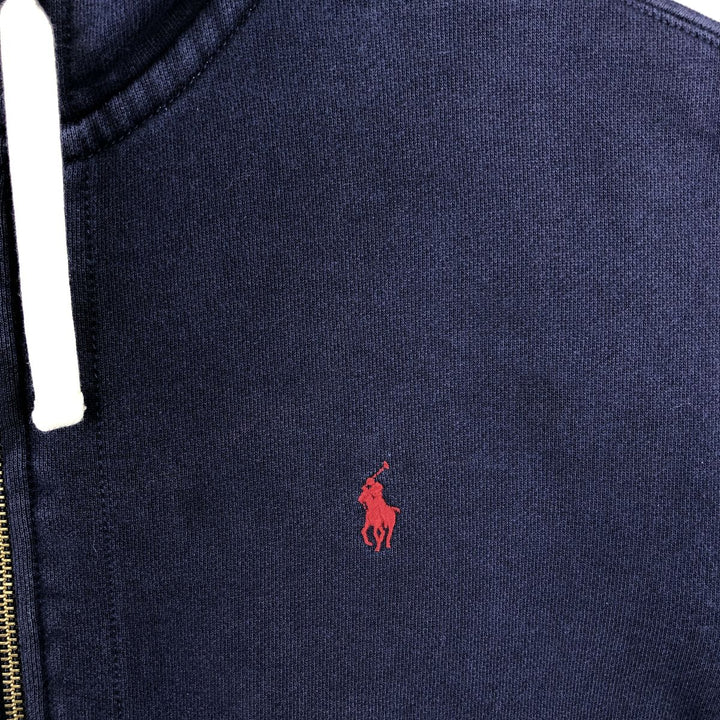 Ralph Lauren POLO RALPH LAUREN Sweat Full Zip Hoodie Men's XXL cotton navy blue type Vintage Second Hand