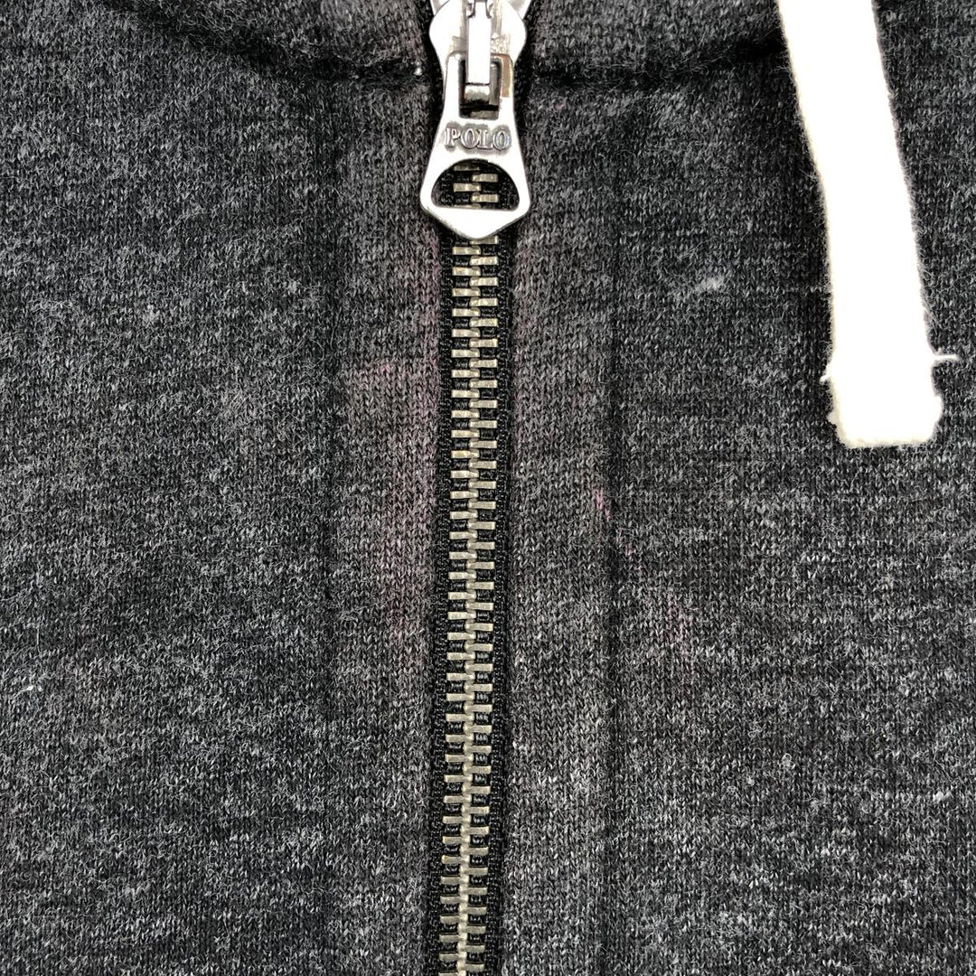 Ralph Lauren POLO RALPH LAUREN Sweat Full Zip Hoodie Men's L size cotton gray type Vintage Second Hand