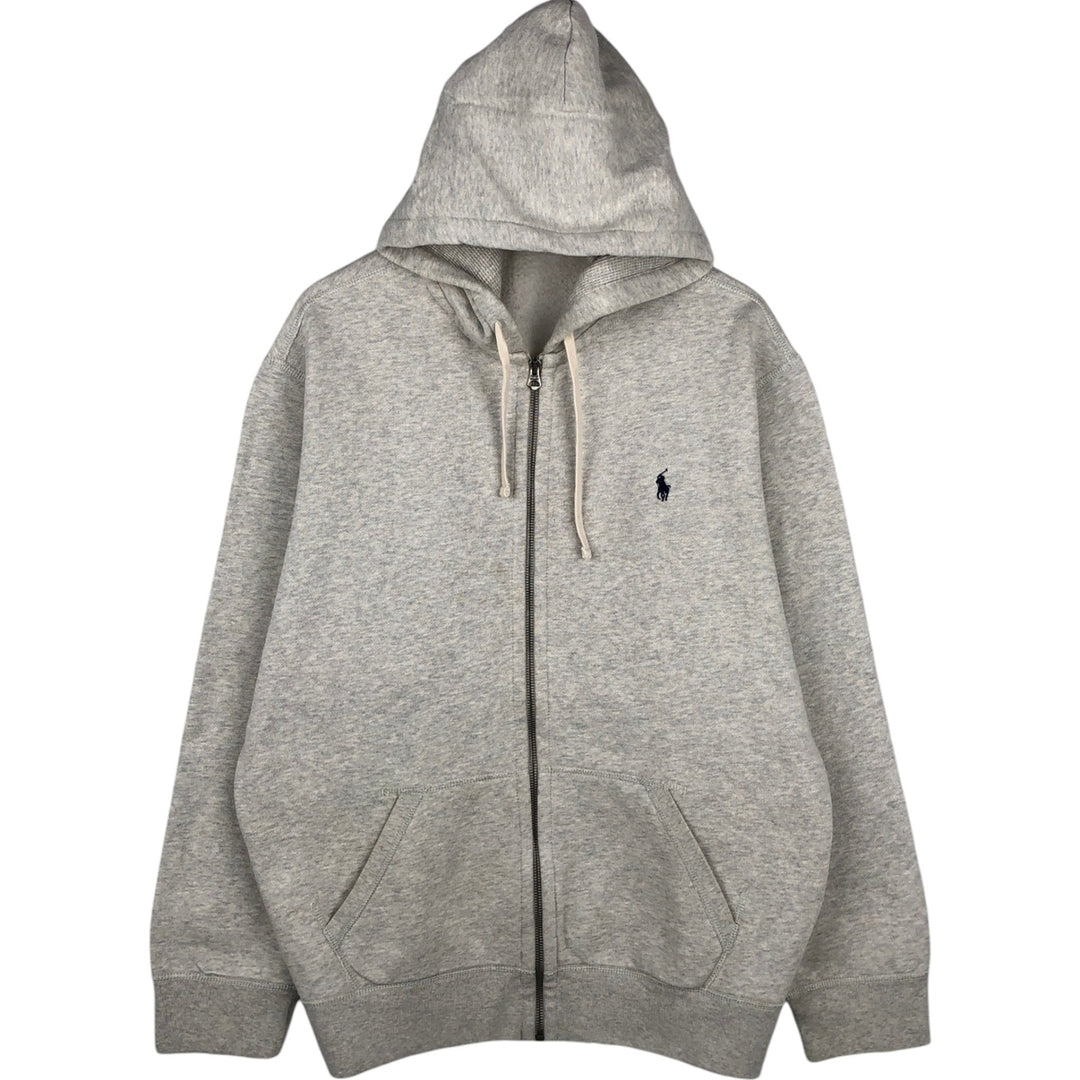 Ralph Lauren POLO RALPH LAUREN Sweat Full Zip Hoodie Men's XXL cotton gray type Vintage Second Hand