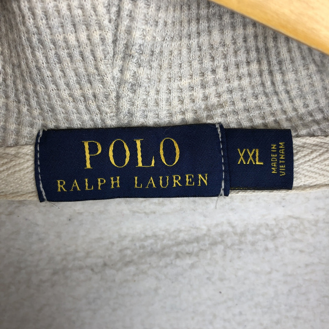 Ralph Lauren POLO RALPH LAUREN Sweat Full Zip Hoodie Men's XXL cotton gray type Vintage Second Hand