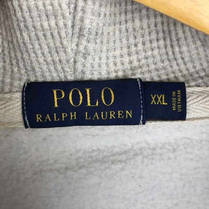 Ralph Lauren POLO RALPH LAUREN Sweat Full Zip Hoodie Men's XXL cotton gray type Vintage Second Hand