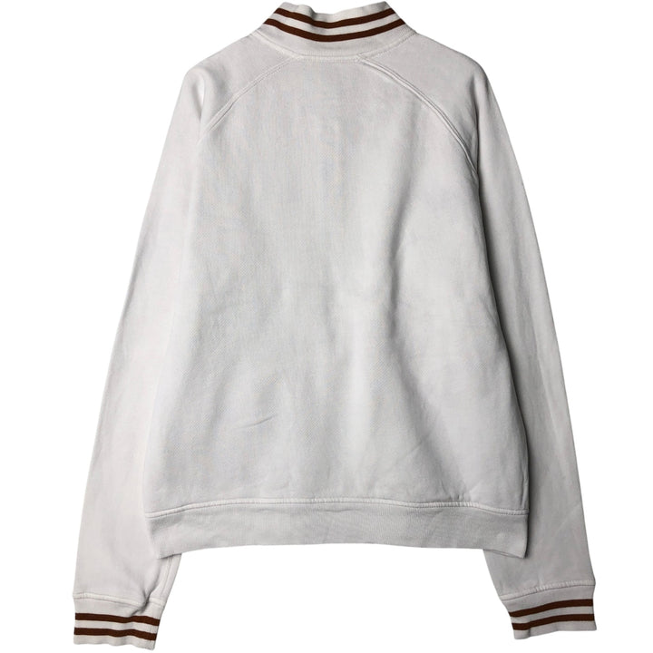 Ralph Lauren POLO by Ralph Lauren full zip sweatshirt, men's size L cotton white type Vintage Second Hand